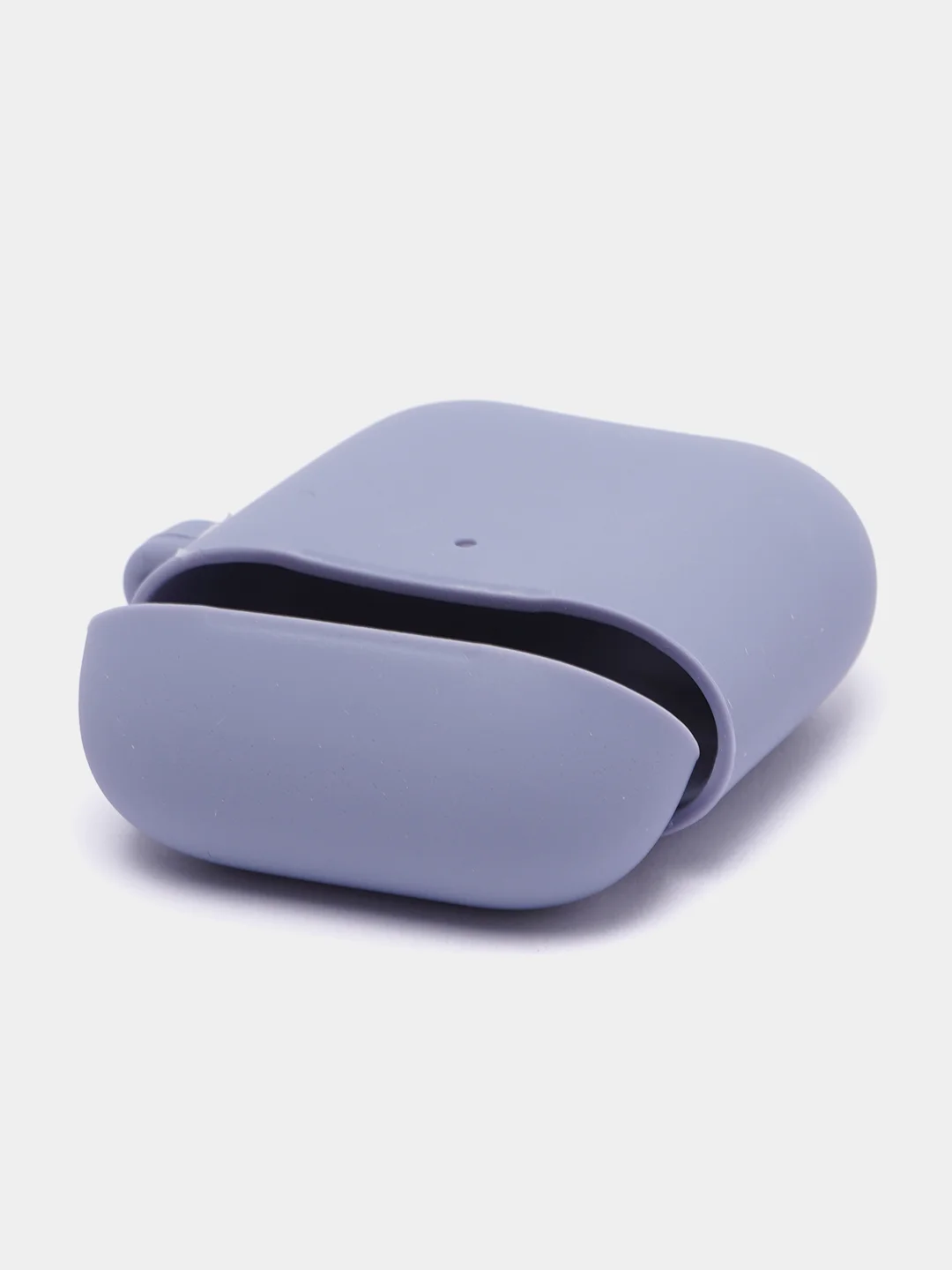 Серый чехол на AirPods 1/2 с карабином (Эирподс 1 и Эирподс 2)