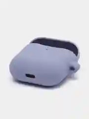 Серый чехол на AirPods 1/2 с карабином (Эирподс 1 и Эирподс 2)