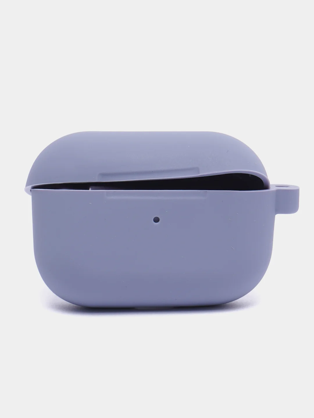 Серый чехол на AirPods Pro с карабином