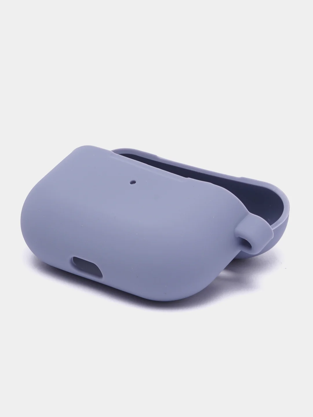 Серый чехол на AirPods Pro с карабином