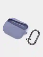 Серый чехол на AirPods Pro с карабином