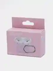 Розовый чехол на AirPods Pro с карабином