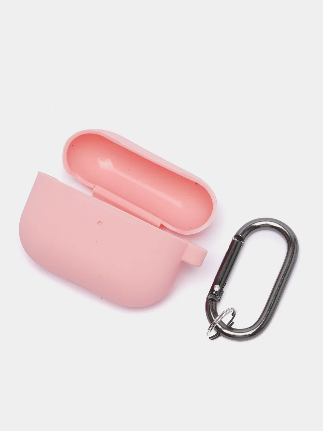 Розовый чехол на AirPods Pro с карабином