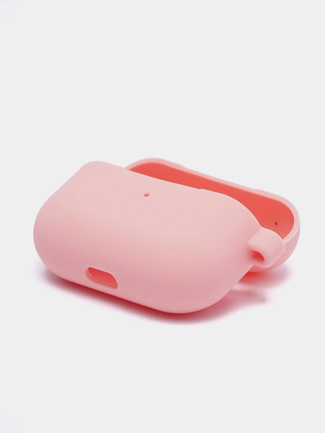 Розовый чехол на AirPods Pro с карабином