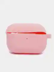 Розовый чехол на AirPods Pro с карабином