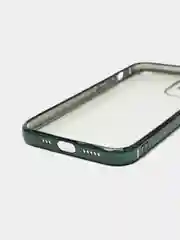 Зеленый чехол прозрачный силиконовый для iPhone XR, 11, 11 Pro, 12 mini, 12, 12 Pro