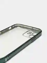Зеленый чехол прозрачный силиконовый для iPhone XR, 11, 11 Pro, 12 mini, 12, 12 Pro