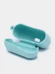 Бирюзовый чехол на AirPods Pro с карабином