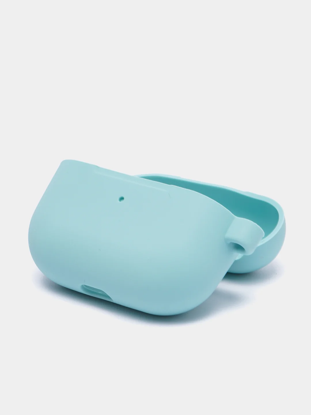 Бирюзовый чехол на AirPods Pro с карабином