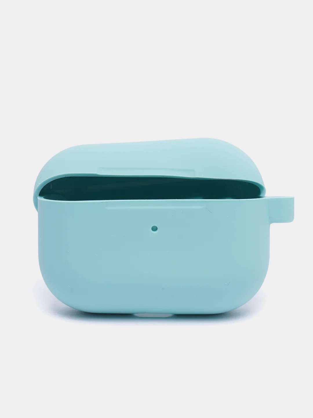 Бирюзовый чехол на AirPods Pro с карабином