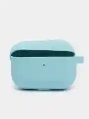Бирюзовый чехол на AirPods Pro с карабином