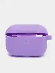 Сиреневый чехол на AirPods Pro с карабином