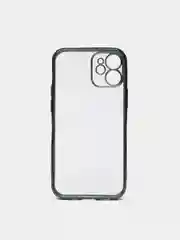 Зеленый чехол прозрачный силиконовый для iPhone XR, 11, 11 Pro, 12 mini, 12, 12 Pro