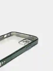 Зеленый чехол прозрачный силиконовый для iPhone XR, 11, 11 Pro, 12 mini, 12, 12 Pro