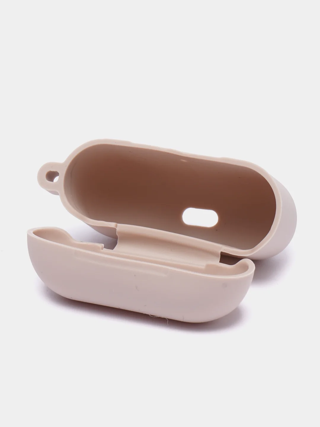 Пудровый чехол на AirPods Pro с карабином