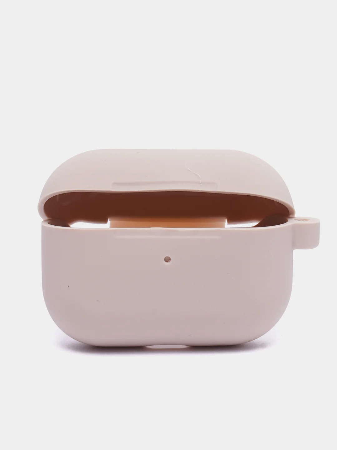 Пудровый чехол на AirPods Pro с карабином