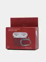 Красный чехол на AirPods Pro с карабином