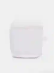 Белый чехол на AirPods 1/2 с карабином (Эирподс 1 и Эирподс 2)