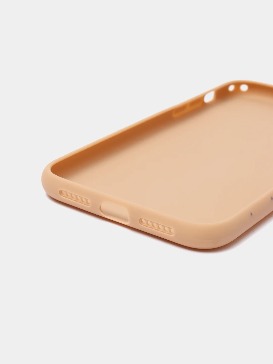 Бежевый яркий силиконовый чехол для iPhone, 14 цветов