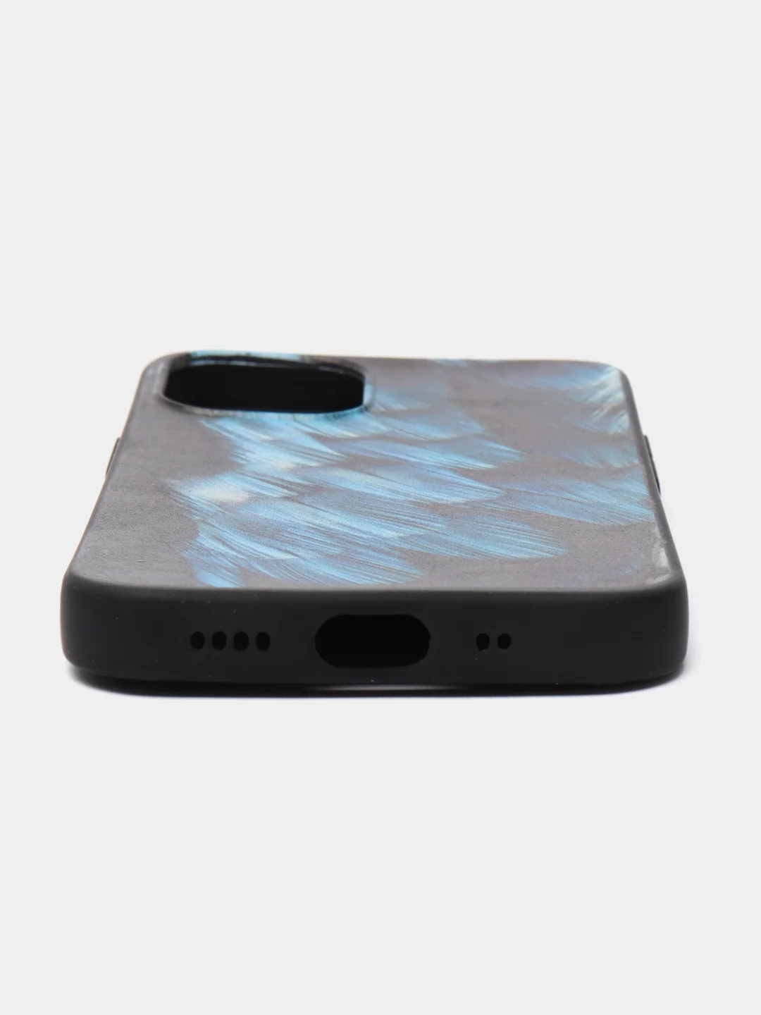 Голубой яркий чехол, цветные принты-картинки iPhone 5S/SE/6/6S/7/8/Plus/X/XS/XR/11/12/Mini/Pro/Max