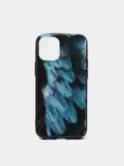 Голубой яркий чехол, цветные принты-картинки iPhone 5S/SE/6/6S/7/8/Plus/X/XS/XR/11/12/Mini/Pro/Max