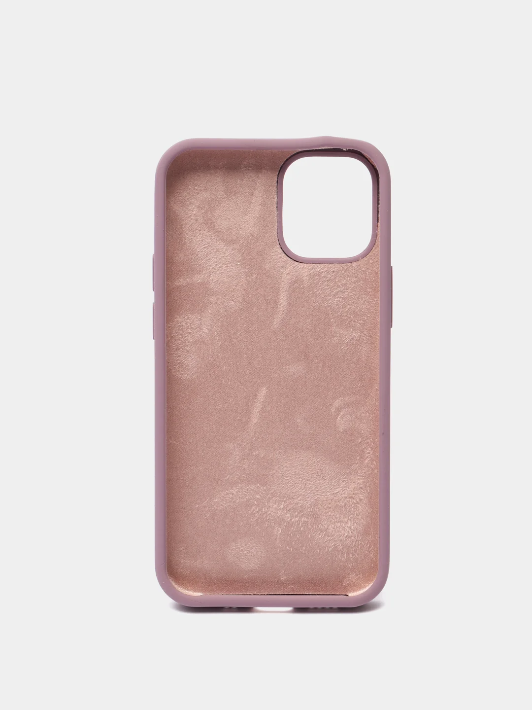 Пурпурный чехол на iPhone X, XS, XR, 7, 8, se, 12, 12 Pro, Mini, Max silicone case, закрытый низ, бархат внутри