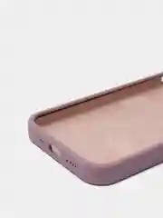Пурпурный чехол на iPhone X, XS, XR, 7, 8, se, 12, 12 Pro, Mini, Max silicone case, закрытый низ, бархат внутри