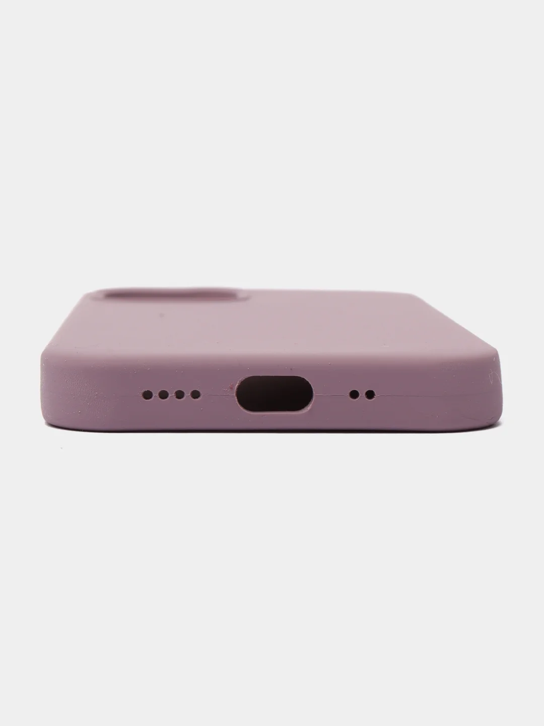 Пурпурный чехол на iPhone X, XS, XR, 7, 8, se, 12, 12 Pro, Mini, Max silicone case, закрытый низ, бархат внутри