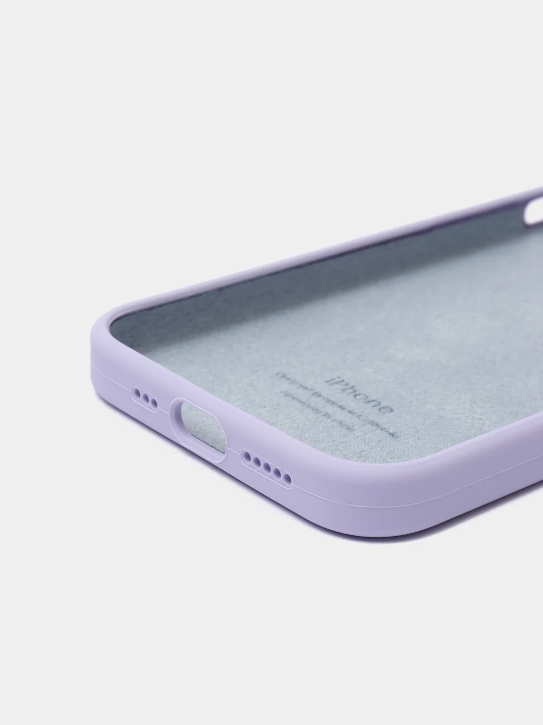 Лавандовый чехол Silicone Case для iPhone 11 12 mini 13Pro Max 6s 7+ 8Plus XS противоударный открытый