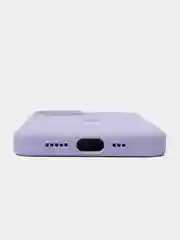 Лавандовый чехол Silicone Case для iPhone 11 12 mini 13Pro Max 6s 7+ 8Plus XS противоударный открытый