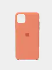 Коралловый меланж чехол Silicone Case для iPhone 11 12 mini 13Pro Max 6s 7+ 8Plus XS противоударный открытый