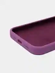 Фиолетовый чехол на iPhone X, XS, XR, 7, 8, se, 12, 12 Pro, Mini, Max silicone case, закрытый низ, бархат внутри