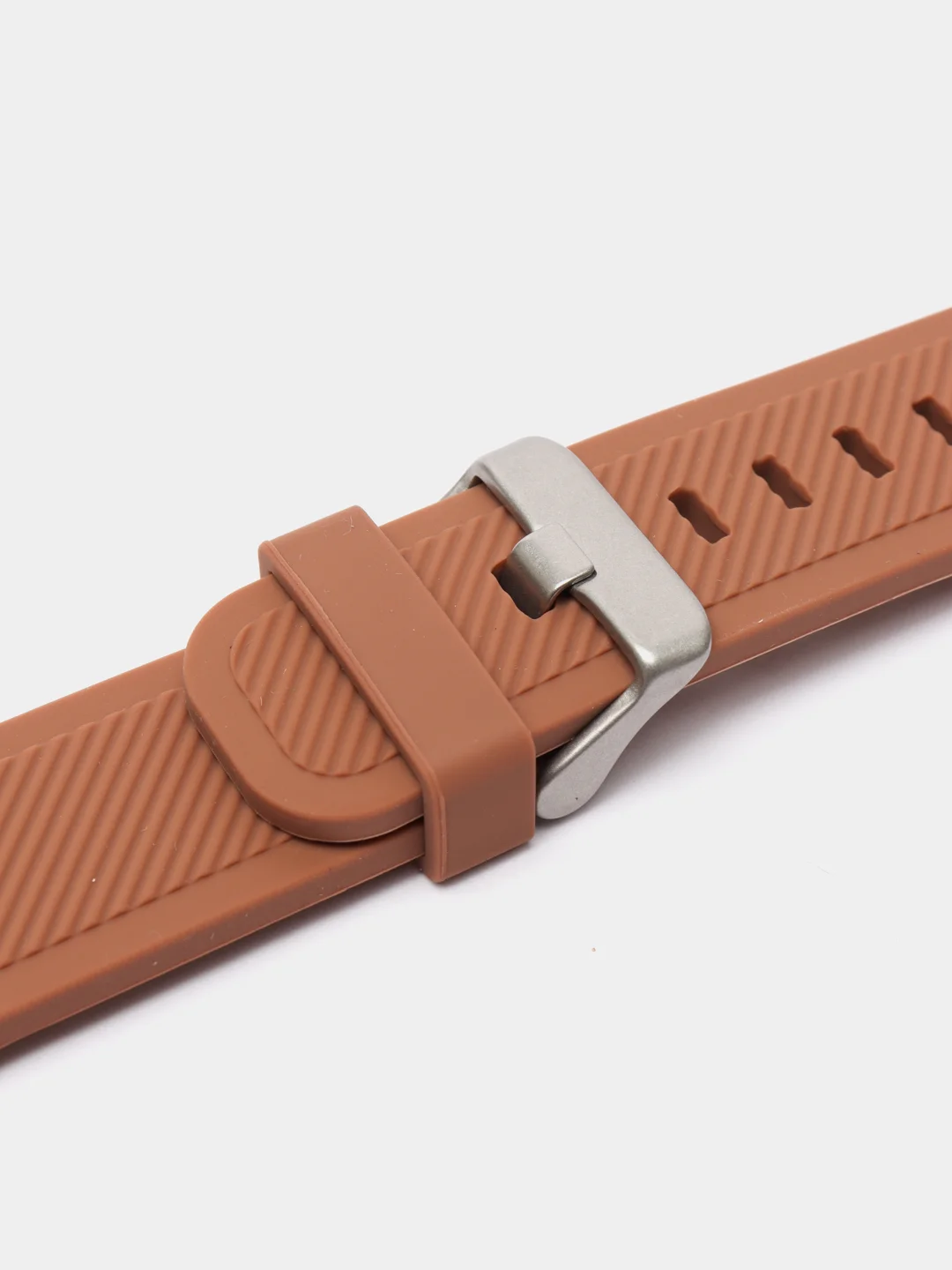 Коричневый силиконовый ремешок для Samsung 20 мм / 22 mm