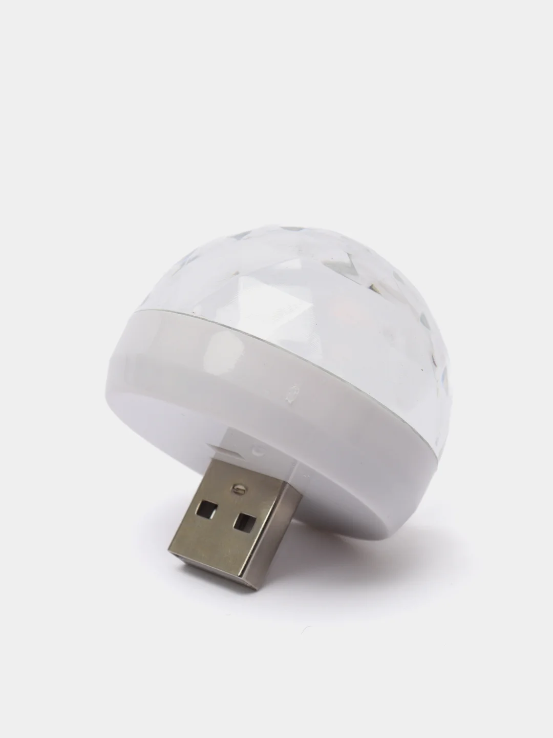 Белый мини диско шар от USB
