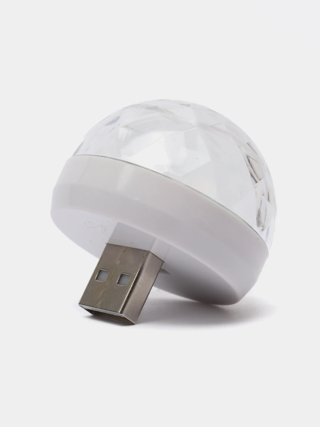 Белый мини диско шар от USB