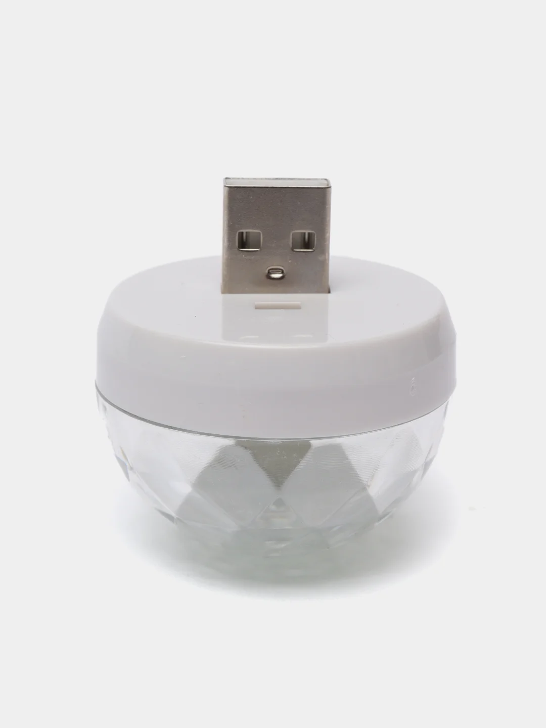 Белый мини диско шар от USB