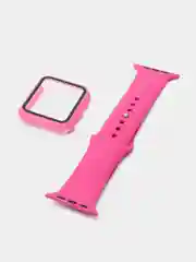 Фуксия силиконовый ремешок для Apple Watch, с корпусом, 38 / 40 / 42 / 44