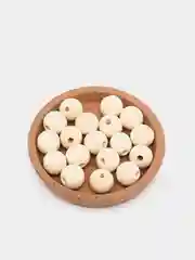 Бусины деревянные круглые неокрашенные