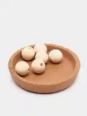 Бусины деревянные круглые неокрашенные