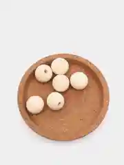 Бусины деревянные круглые неокрашенные