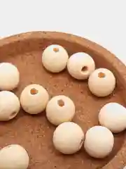 Бусины деревянные круглые неокрашенные