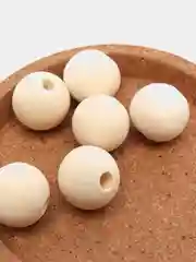 Бусины деревянные круглые неокрашенные