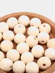 Бусины деревянные круглые неокрашенные