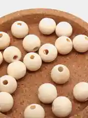 Бусины деревянные круглые неокрашенные