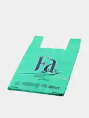 Зеленый пакет майка "Fa", 30см*54см