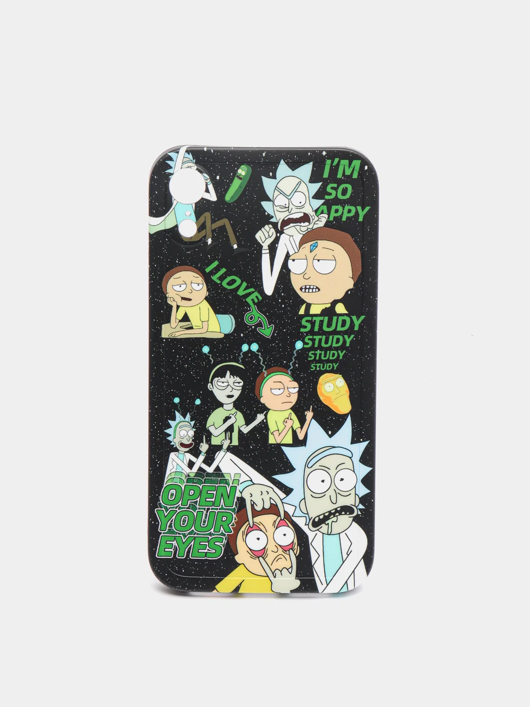 Угольный чехол мультсериал "Рик и Морти" для IPhone 6s 7/8 7/8 Plus XR 11