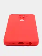 Красный чехол для Xiaomi Redmi 9A/9/9C/9T/NOTE 10 PRO/NOTE 9  силиконовый (Борта чехла прямые NEW)