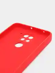 Красный чехол для Xiaomi Redmi 9A/9/9C/9T/NOTE 10 PRO/NOTE 9  силиконовый (Борта чехла прямые NEW)