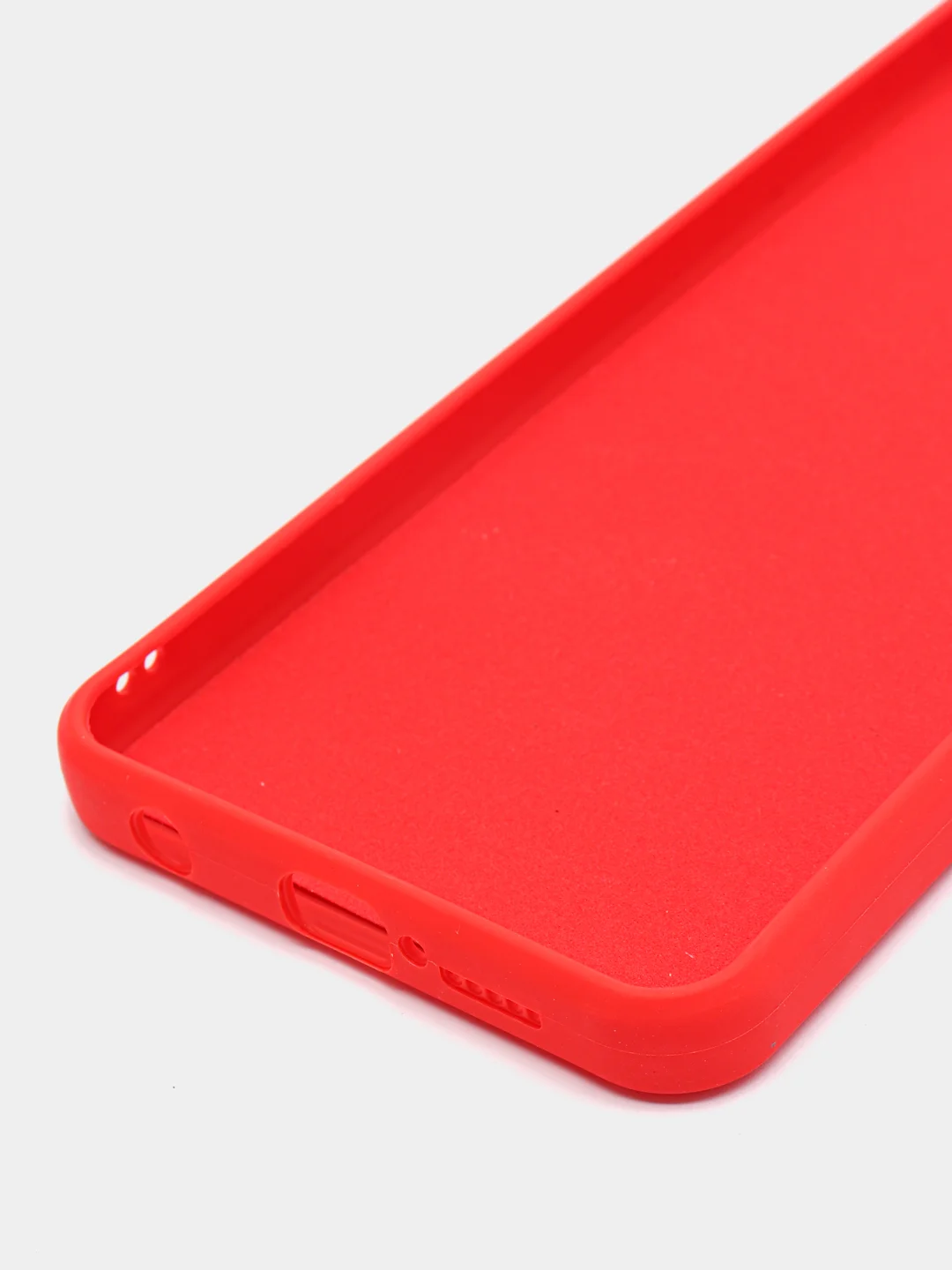 Красный чехол для Xiaomi Redmi 9A/9/9C/9T/NOTE 10 PRO/NOTE 9 силиконовый (Борта чехла прямые NEW)