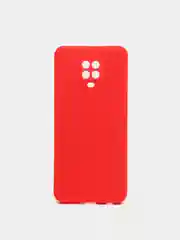 Красный чехол для Xiaomi Redmi 9A/9/9C/9T/NOTE 10 PRO/NOTE 9  силиконовый (Борта чехла прямые NEW)